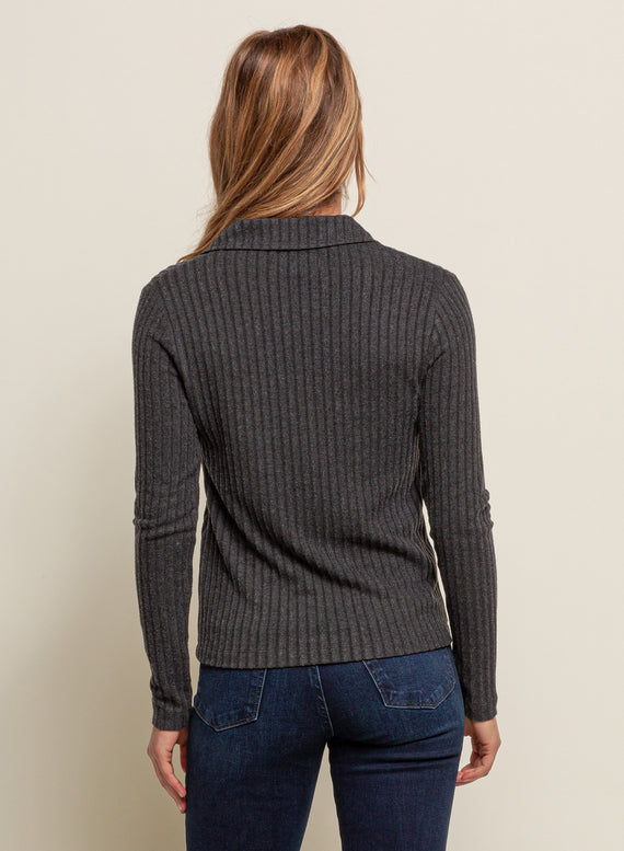 Collared Henley Top